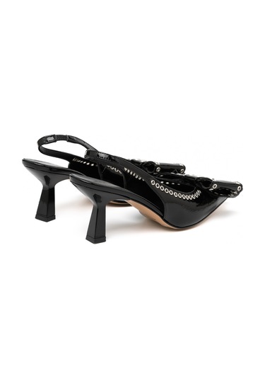 Topuklu/ Stiletto Kadın 3063041 O Nacree Naplack Nero Silver Nero Silver