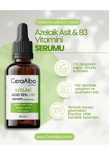 Ceraalba Azelaik Asit & B3 Vitamin Serumu