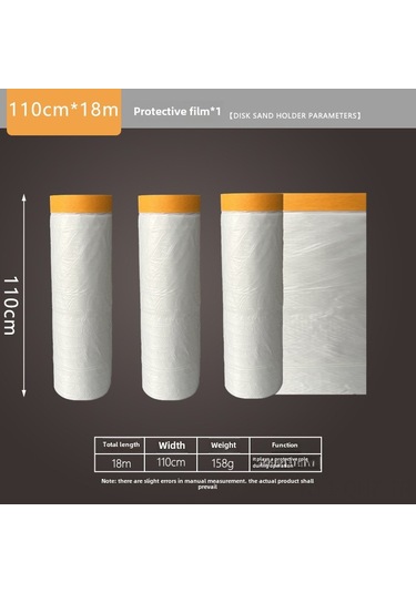 Aubyhe Renovasyon Ve Boyama İçin 110cm 18m Boyalı Koruma Filmi Kesici Aleti - Hassas Ve Kolay Kırpma, Ev Ve Profesyonel Kullanım