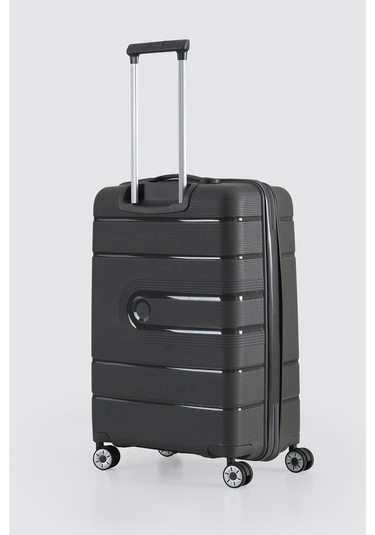 Ççs 5247 Polipropilen Büyük Boy Valiz Antrasit