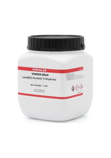 Kimyalab Kurşun Asetat Trihidrat Extra Pure %99 Lead(II) Acetate Trihydrate 1 KG