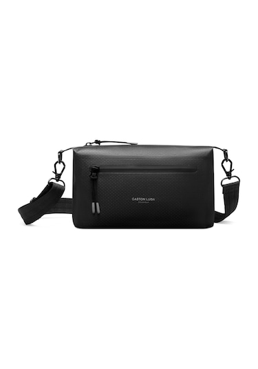 Gaston Luga Lightweight Duoseal Crossbody Omuz Çantası- Black Siyah