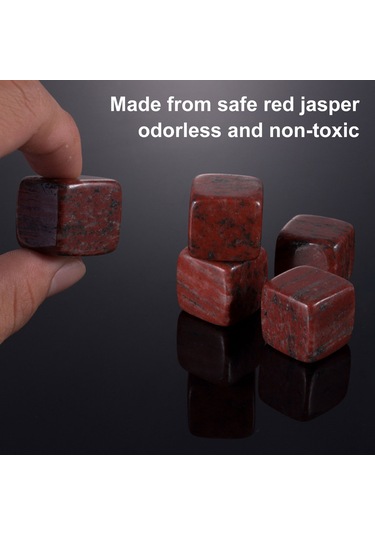 9 Parça Viski Taşı Seti, Ahşap Kutulu Ve Pense İle Soğutma Taşları, Viski Buz Taşları, İçecek Soğutucu Küp, Viski, Şarap, Bira, Meyve Suları İçin Yeniden Kullanılabilir Soğutma Kayaları Çok Renkli