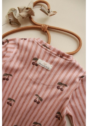 Oh La La Koala Stripe Cherry Serisi Tulum Bej