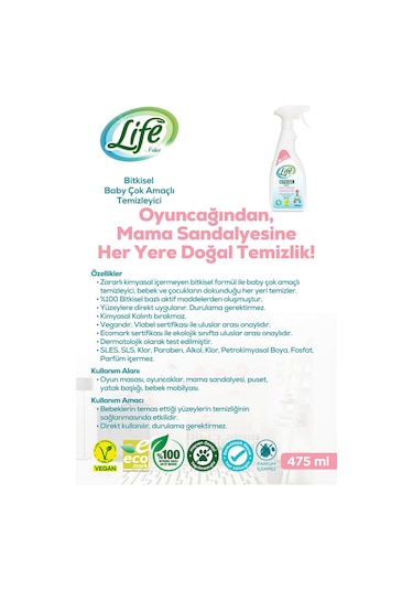 Fakir Bitkisel Bebek Çok Amaçlı Temizleyici 475 Ml - Standart