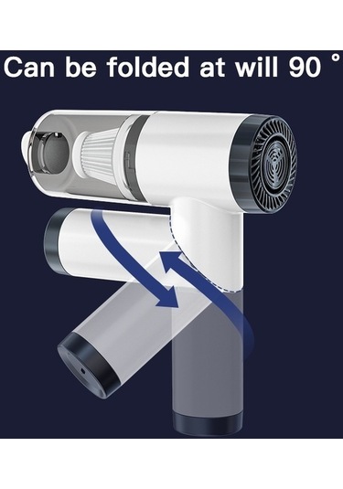 Wondernest Ve Taşınabilir Süpürge Sones Q108 Mini Kullanımlı Kablosuz Güçlü Ev Elektrikli El Cleaner Çift Beyaz Araba Ot Beyaz