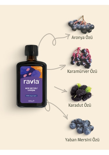 Ravla Mor Meyveli Karışım - 330g