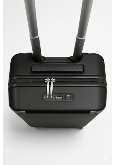 Pierre Cardin Büyük Ve Kabin Boy 2'li Set %100 Polipropilen Valiz Siyah 04pc7090 Siyah