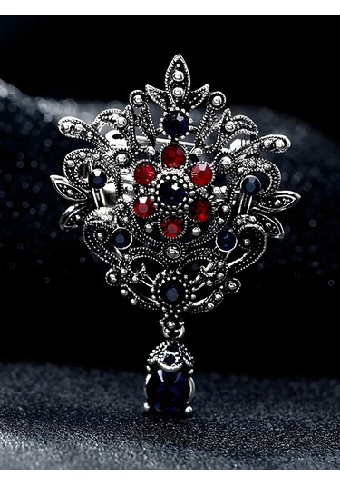 Beautiful Detail Broş Orijinal Vintage 186934794 Pembe