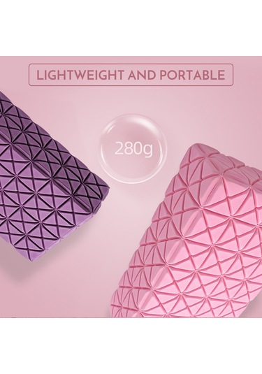 Geeksen Mor Renkli Eva+tpe Yoga Blok, Postür Doğrulama Ve Kas Güçlendirme, 22x13x7 Cm, Tek Adet Mor