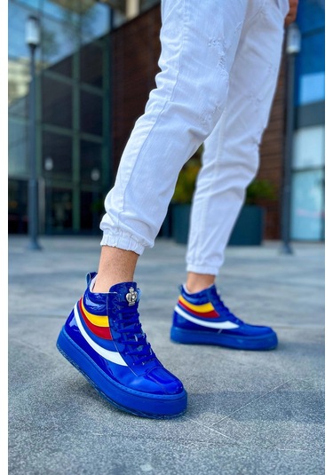 Ch973 - Majesty Mt Erkek Bot Lacıvert Çok Renkli