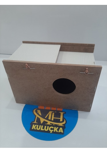 Mh Muhabbet Kuşu İçin Ahşap Yuvalık 2 Adet