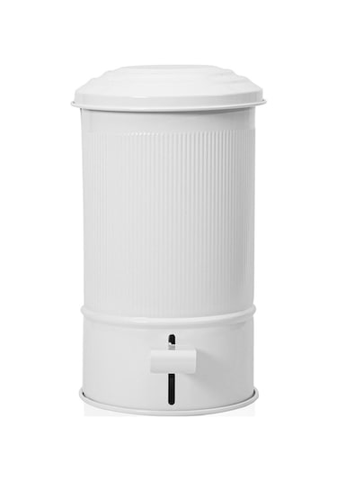 The Mia Stripe Mutfak Ve Banyo Çöp Kovası Beyaz 5 Lt Beyaz