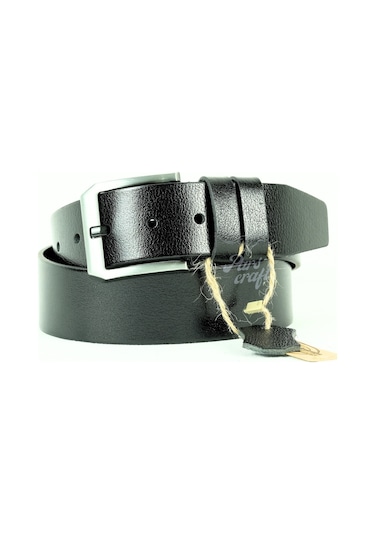 Hakiki Manda Derisi Erkek Kemer 4,5 Cm Siyah Kot Pantolon Kemer Siyah