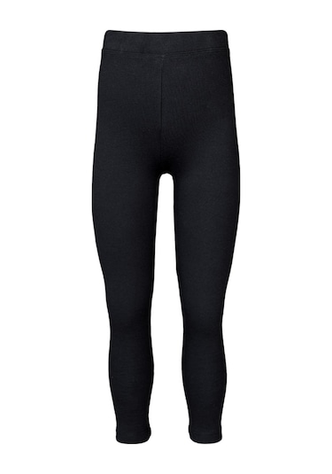 Lovetti Siyah Kız Çocuk Kışlık Tam Boy Düz Basıc Tayt 5171S001 Siyah