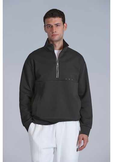Lufian Howe Erkek Sweatshirt Haki Haki 112030142100630 Haki