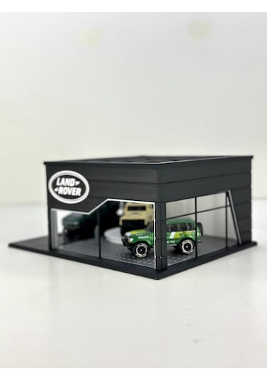 1/64 Ölçekli Land Rover Diorama Tasarımlı Araç Sergileme Garajı 3d Baskı