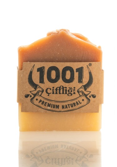 1001 Çiftliği El Yapımı Doğal Sarı Kantoronlu Sabun