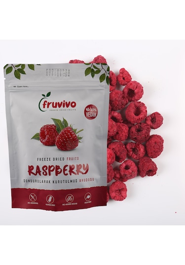 Dondurularak Kurutulmuş Ahududu 20 Gr, %100 Vegan, Glutensiz