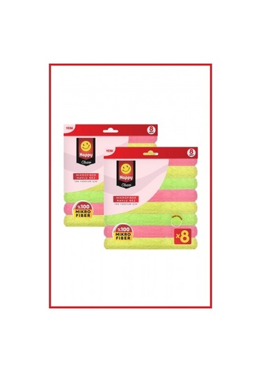 Happy Clean Mikrofiber Havlu Bez 2 x 8'li