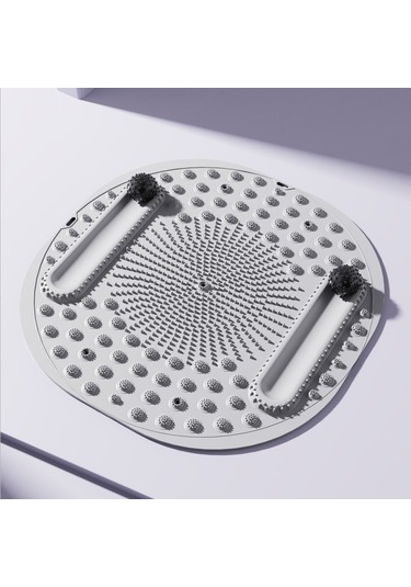 Soulader Evde Rahatlatıcı Yoga Ve Ayak Masajı İçin Çift Parça 55 Cm Terapi Pedi Gri