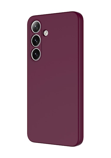 Adige Samsung Galaxy A36 Uyumlu Kılıf Lansman İçi Kadife Silikon Mürdüm + Ekran Koruyucu