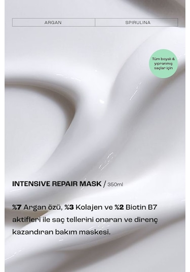 Matsu Intensive Repair Yıpranmış Saçlar İçin Yoğun Bakım Maskesi 350 ML