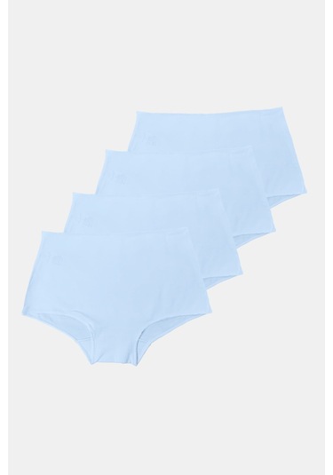 Malabadi Kadın Beyaz 4 Lü Paket Geniş Kenarlı Modal Külot 1053 Beyaz