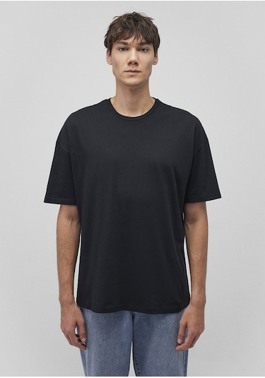 Mavi - 2Li Oversize Basic Tişört Seti 0612162-620 Beyaz