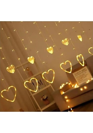 Kalp Şeklinde Gün Işığı 3 Metre Uzunluğunda Led Işık Sarı