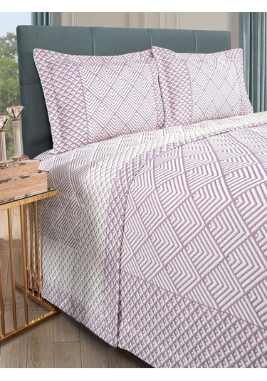 Avra Yatak Örtüsü Takımı Mürdüm