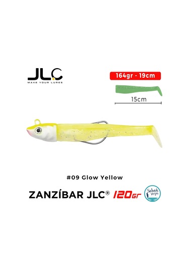 Jlc Zanzibar 120 Set 164gr 19cm 09 Glow Yellow Silikon Balık