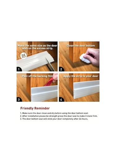 Hightower 1 Adet Yapışkanlı Kapı Rüzgarlığı: Evinizi Serin Ve Hava Akımından Korur Kahverengi Diğer