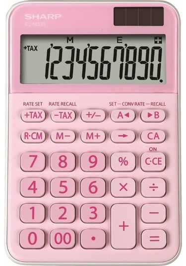 Sharp EL-M335BPK 10 Hane Masaüstü Hesap Makinesi - Pembe