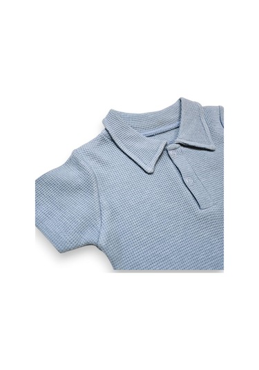 Erkek Bebek Şortlu Takım mavi