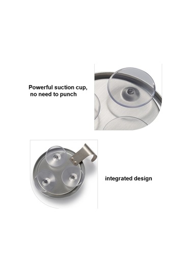 Cbtx Duvara Monte Yuvarlak Makyaj Aynası Gümüş