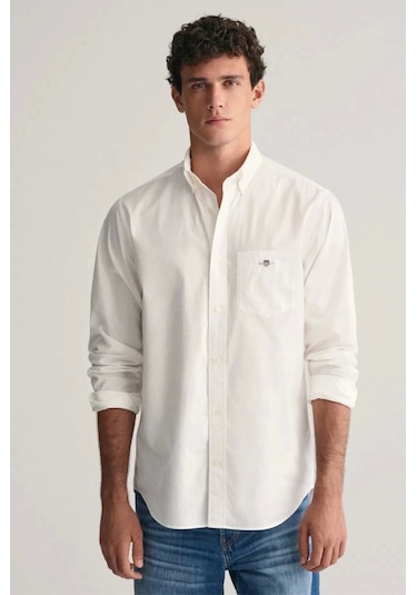 Gant Erkek Beyaz Regular Fit Gömlek Beyaz
