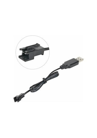 3.7v / 3.6v Lityum Pil Usb Şarj Kablosu Jst Sm-2p Soket Lipo Batarya Rc Quadcopter Drone Helikopter