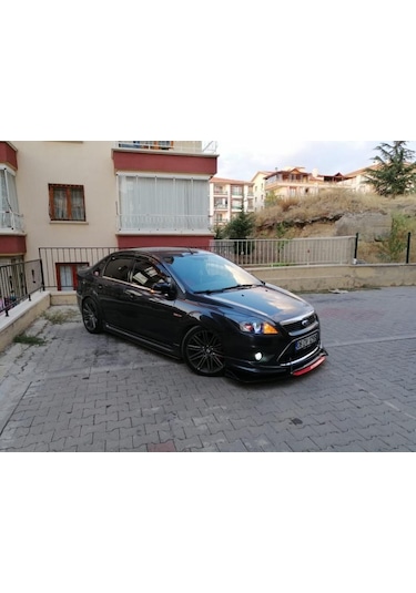 Universal Esnek 4 Parça Kırmızı Dilli Lip Piano Black Flaplı Abs
