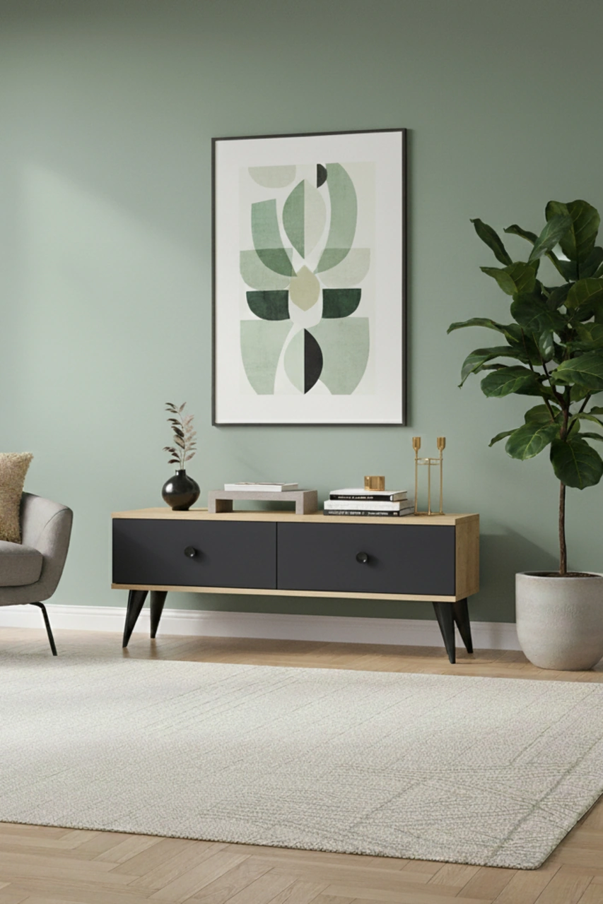 Tsa1202da - Mona Tv Stand Safirmeşe-antrasit 120cm Antrasit