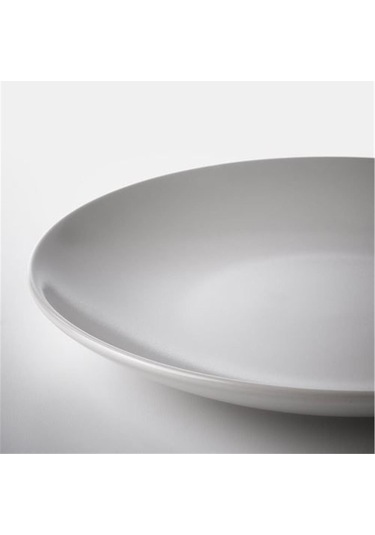 Fargklar 4 Adet Tatlı Tabağı Seti 20 Cm Açık Gri Renk Gri