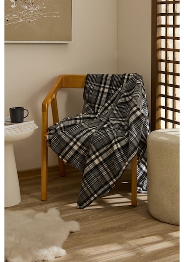 Karaca Home Flanel Throw Tv Battaniyesi Açık Gri Açık Gri