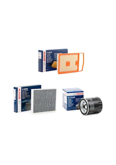 Volkswagen Polo 1.4 Tdı 3'lü Filtre Bakım Seti 2014-2017 Bosch