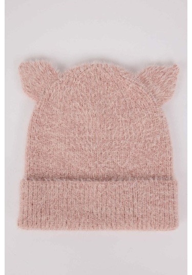 Defacto Kız Bebek Triko Bere F0024a525wnpn2 Pembe