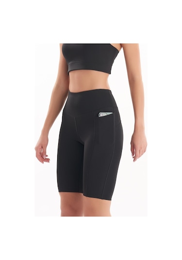 Josejuan Kadın Toparlayıcı Yüksek Bel Cep Detaylı Spor Biker Tayt 7108