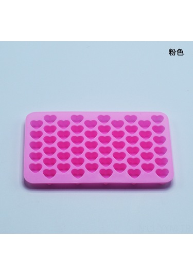 Geeksen 55 Kalp Desenli Silikon Kek Kalıbı, Evde Çikolata Ve Buzluk Yapımı, Dıy Pastry Dekorasyon Aracı, Dayanıklı Materyal, Pembe - Dg-004 Çok Renkli