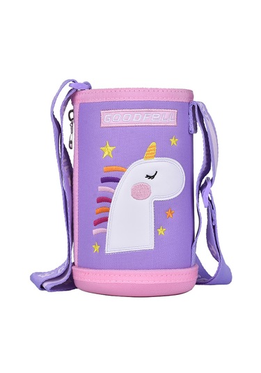 Çocuk Termos Kılıfı Sırtta Taşınabilmektedir 01-mor Lila