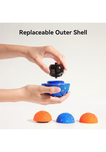 Cheerble Akıllı Köpek Oyuncağı - Şarjlı, Mavi, 7x7x7 Cm, İnteraktif Hareketli Top