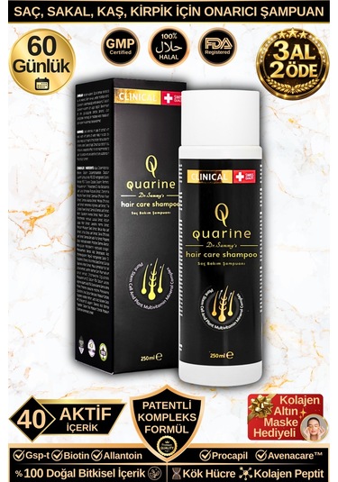 Dr. Sammy's Quarine Premium Şampuan 250ml Dökülen