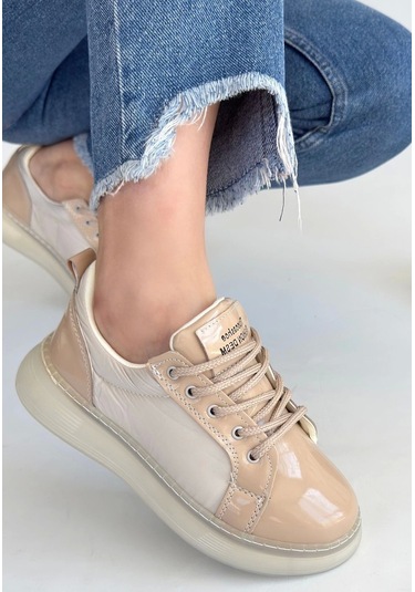 Piona Bej Rugan Bağcıklı Spor Ayakkabı Diğer